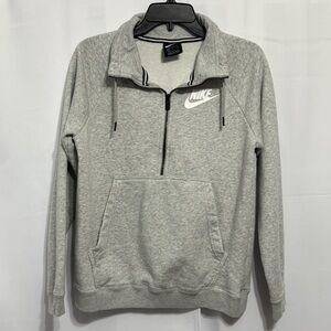 Nike Sportswear Rally Half Zip Pullover Sweatshirt Heather Grey Men's Small S